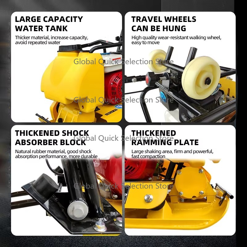 6,5PK Diesel trilplaat, voor-  - Plate Compactor Vibrator recensie en prijs