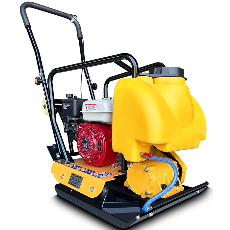 Wegverdichtingsmachine op bran - Plate Compactor Vibrator recensie en prijs