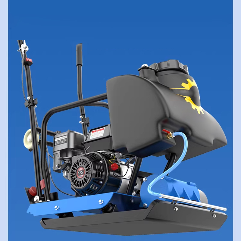 Wegverdichtingsmachine op bran - Plate Compactor Vibrator recensie en prijs
