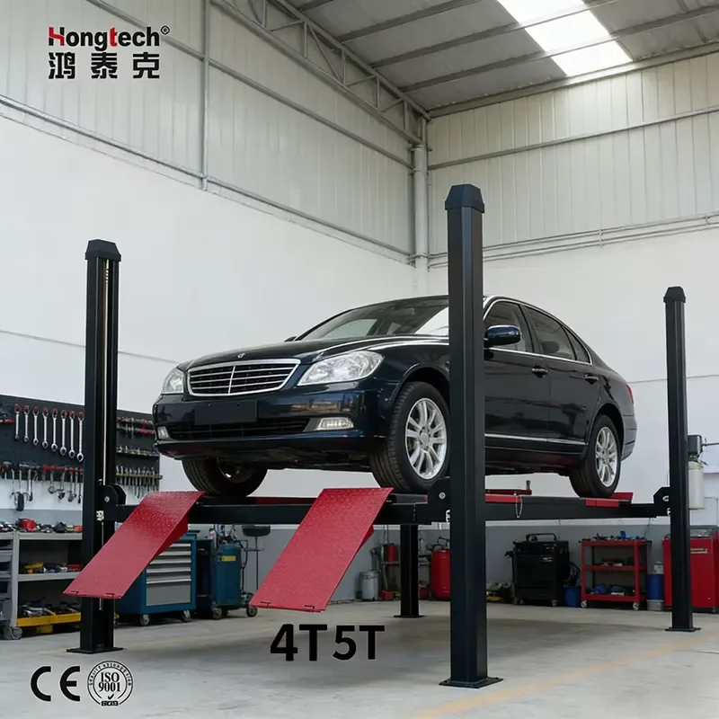 Zware 4-paals autolift, banden - Heavy Equipment Electrical recensie en prijs