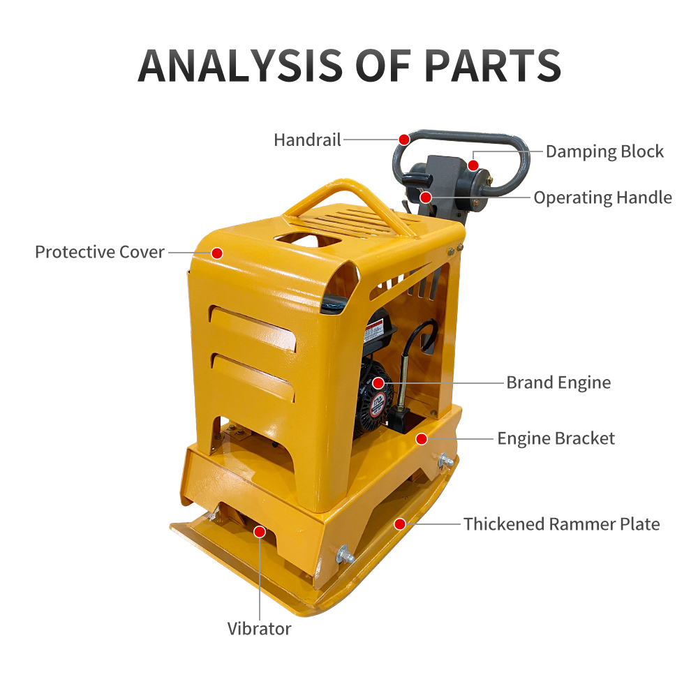C160 Asfalt trilplaat, omkeerb - Plate Compactor Vibrator recensie en prijs